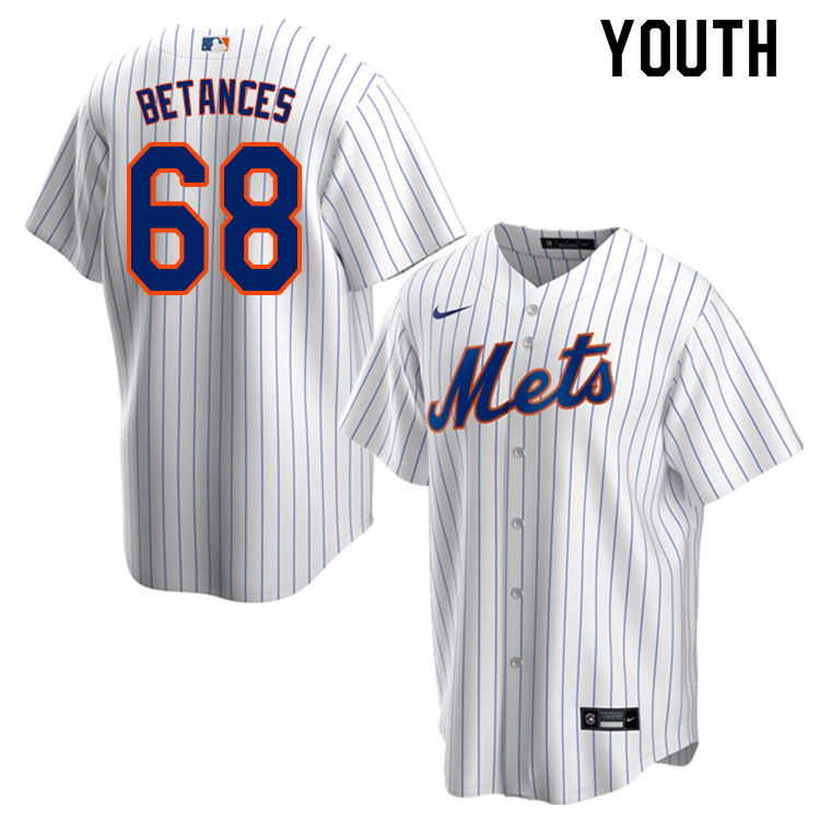 Nike Youth #68 Dellin Betances New York Mets Baseball Jerseys Sale-White